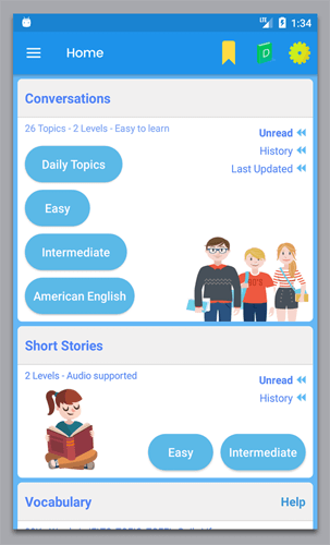 learn english home